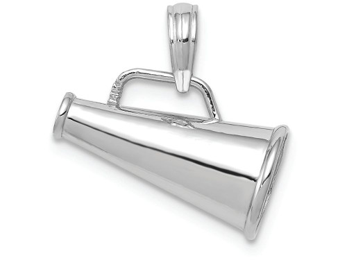 FJC Finejewelers 10k White Gold 3d Megaphone Charm 10C2632WAF
