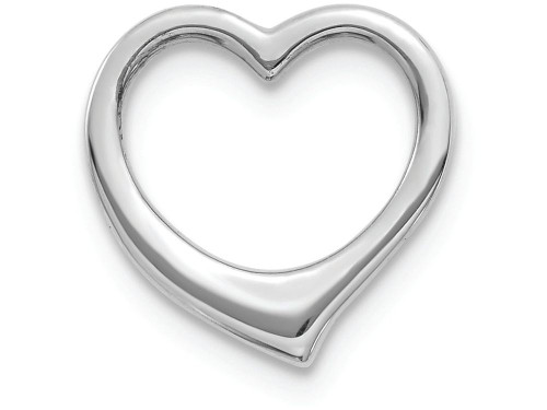 FJC Finejewelers 10k White Gold 3d Floating Heart Charm 10C2917WAF