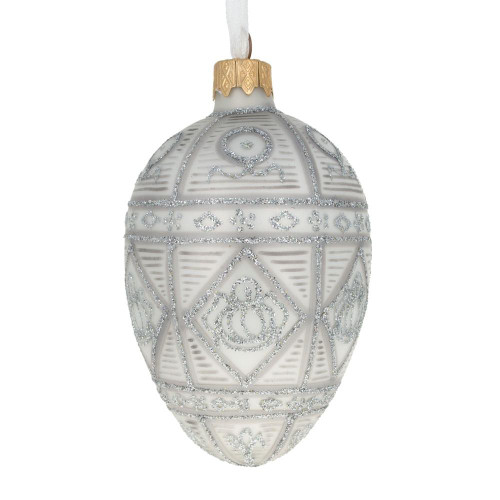 1909 Alexander III Commemorative Royal Egg Glass Ornament