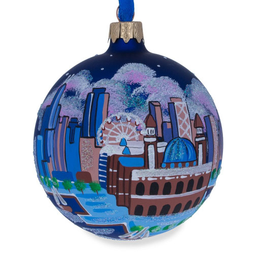 Navy Pier, Chicago, Illinois Glass Ball Christmas Ornament