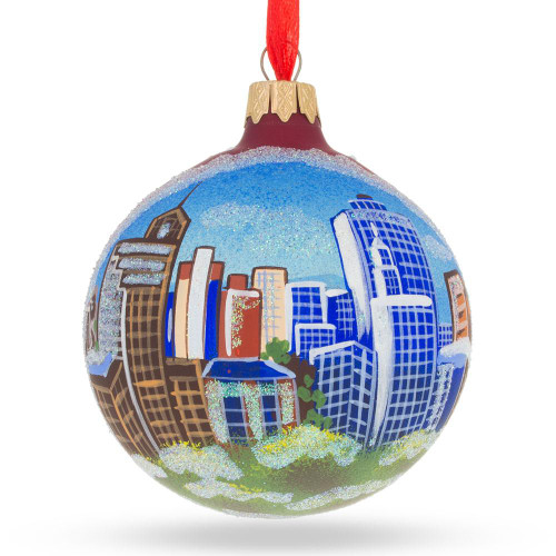 Memphis, Tennessee Glass Ball Christmas Ornament