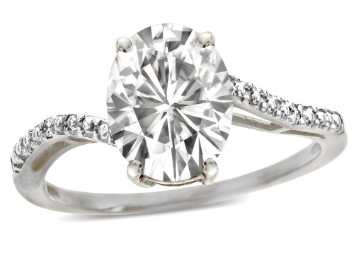 Tommaso Design Oval Genuine White Topaz Ring - 301601AF4