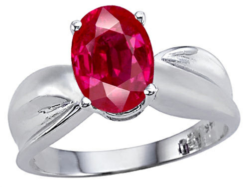 Tommaso Design Created Ruby Solitaire Ring - 25902B9