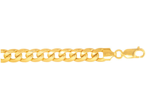 Finejewelers 14 Kt Yellow Gold 22 Inch 7.8mm Light Semi-solid Miami Cuban Link Necklace Lobster Clasp 473611A