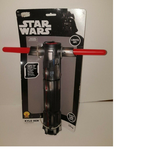 36-Inch LED Lighted Kylor Ren Black and Red Light Saber Halloween Accessory