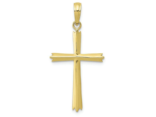 FJC Finejewelers 10k Yellow Gold Cross Spiked Tips Charm 10C4237W
