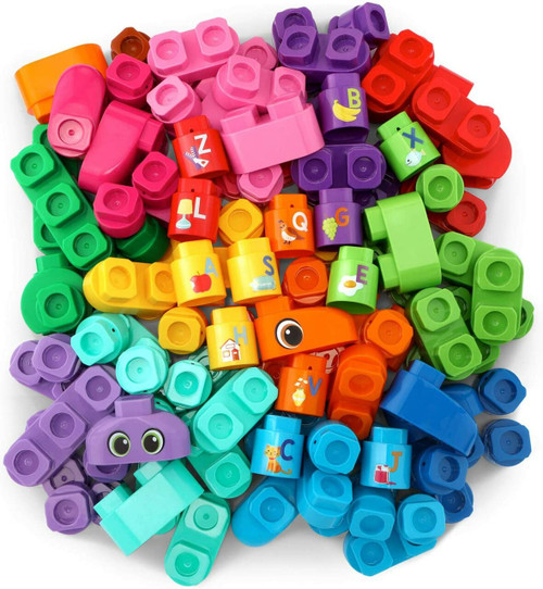 LeapFrog LeapBuilders 81-Piece Jumbo Blocks Box - Pink - English Version - 30381980