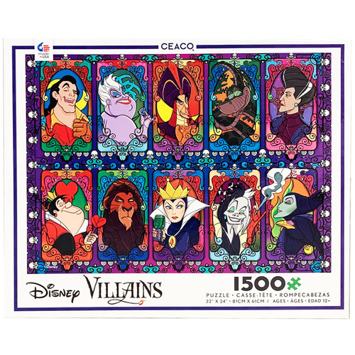 Ceaco Disney Villains 1500 Piece Jigsaw Puzzle
