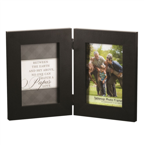 12" Black and White Classical Style Rectangular Double Photo Frame - 33828316