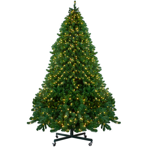 Pre-Lit Full Olympia Pine Artificial Commercial Christmas Tree - 14' - Warm White LED Lights