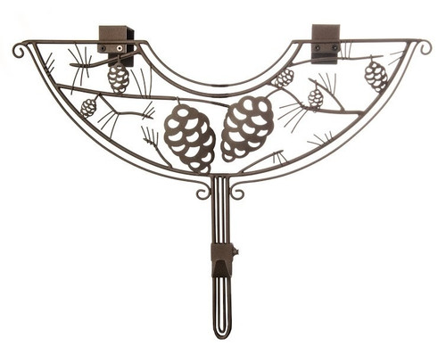 24" Brown Pinecone Design Adjustable Decorative Christmas Wreath Hanger