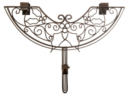 24" Brown Holly Berry Design Adjustable Decorative Christmas Wreath Hanger