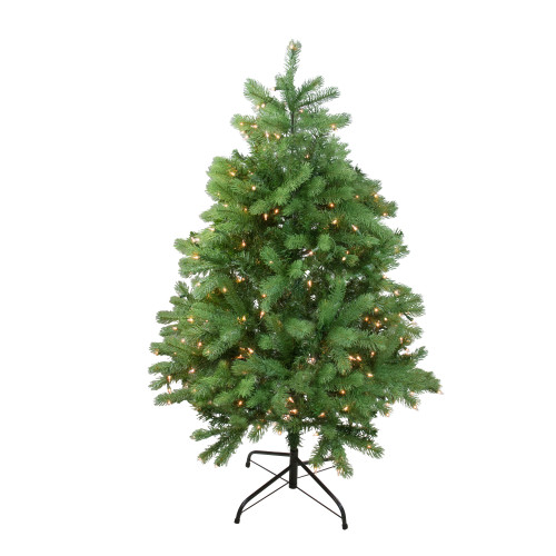 Real Touch™? Pre-Lit Full Noble Fir Artificial Christmas Tree - 4' - Clear Lights