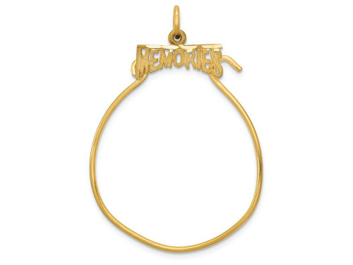 FJC Finejewelers 14k Yellow Gold Memories Holder Charm C741A