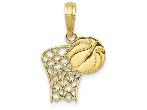 FJC Finejewelers 10k Yellow Gold Basketball Hoop and Ball Charm 10C3777W