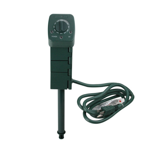 Stanley Outdoor 3-Outlet Plug Bank Photocell Countdown Ground Stake Timer