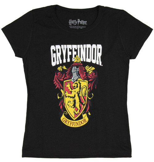 Harry Potter Kids Girls Hogwarts Houses Crest T-Shirt - 693186896989