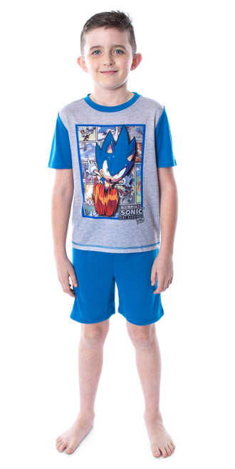 Sonic The Hedgehog Boys' Comic Collection 3 Piece Sleepwear Pajama Set - 000716737306