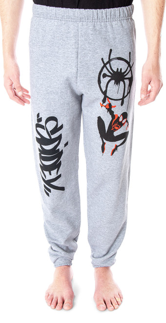 Marvel Mens' Spider-Man Into The Spider-Verse Miles Morales Sweatpants - 840161439567