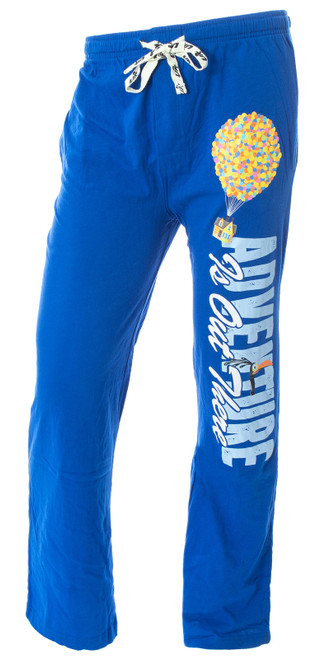 Disney UP Men's Adventure Is Out There Floating Balloon House Pajama Pants - 736080042370
