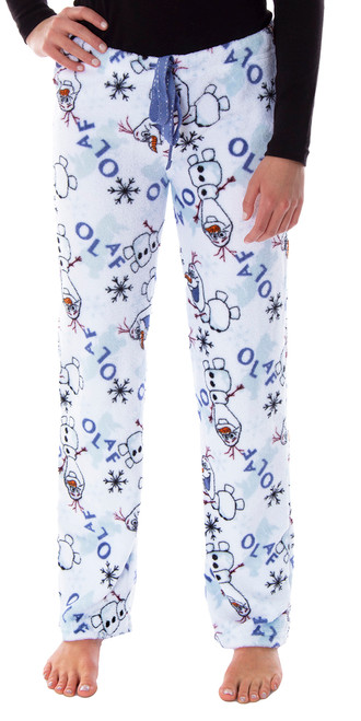 Disney Juniors Frozen Olaf Soft Touch Fleece Plush Pajama Pants - 194173022850