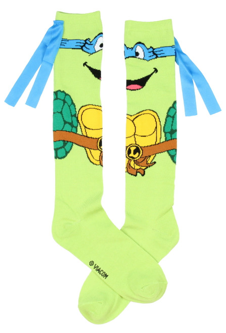 Teenage Mutant Ninja Turtles Character Mask Knee High Socks - 095474398159
