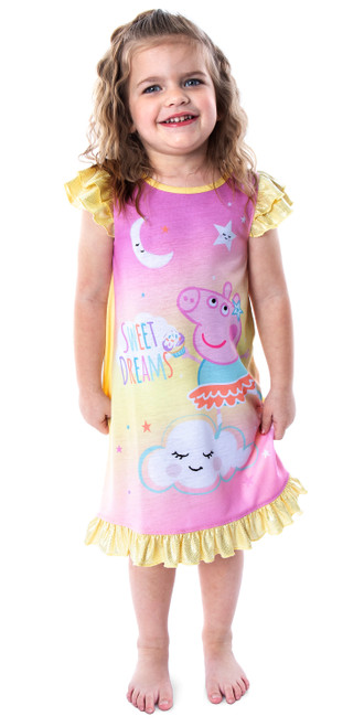 Peppa Pig Toddler Girls' Sweet Dreams Pajamas Sleepwear Nightgown - 000716733063