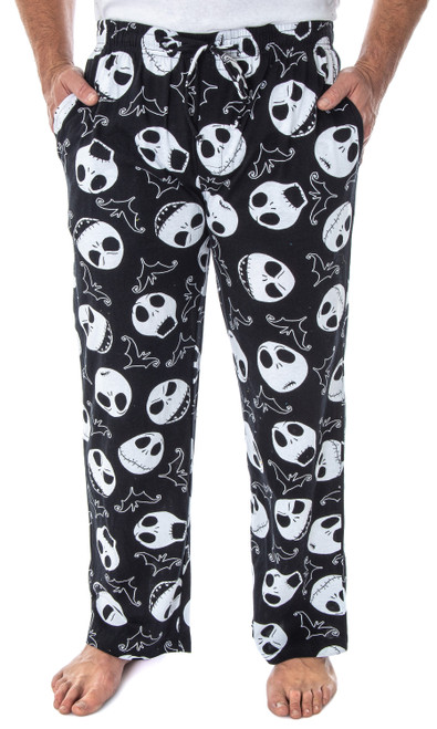 Disney Nightmare Before Christmas Men's Jack Bats Cotton Pajama Pants - 194173032408