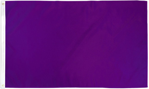 Purple Flag Solid Color Banner Advertising Pennant Party Decoration Decor 2x3