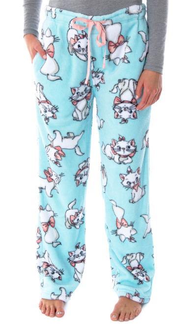 Disney Women's Aristocats Marie The Kitty Cat Soft Touch Fleece Pajama Pants - 194173037533