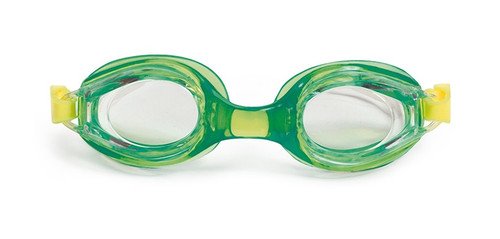 6" Green and Yellow Vantage Competition Adjustable Swimming Pool Goggles
