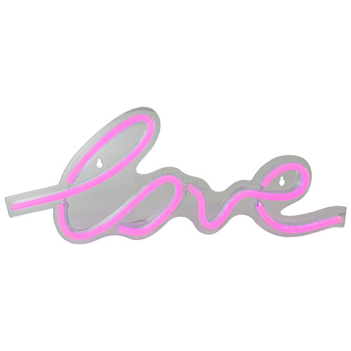 18" Pink LED Lighted 'Love' Neon Style Valentine's Day Wall Sign