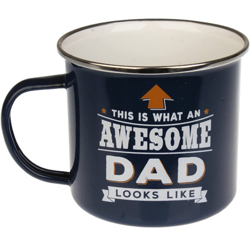 Top Guy This Is What an Awesome DAD Looks Like Enamel Mug