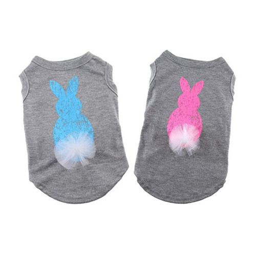 Midlee Fluffy Tail Easter Bunny Dog Shirt - 9X-HBKN-3D2F