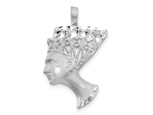 FJC Finejewelers 10 kt White Gold Themed EGYPTIAN HEAD CHARM 30 mm x 16 mm GQ10C371WAF