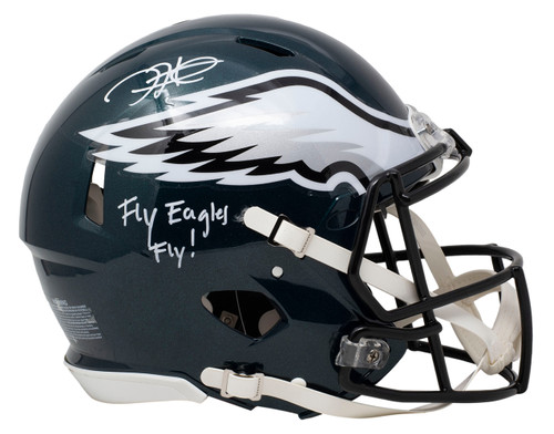 Jalen Hurts Signed Eagles Full Size Spd Authentic Helmet Fly Eagles Fly PSA/DNA