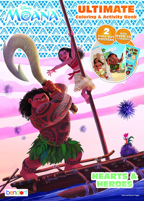 Bendon 40436 Disney Moana Ultimate Activity Poster Book
