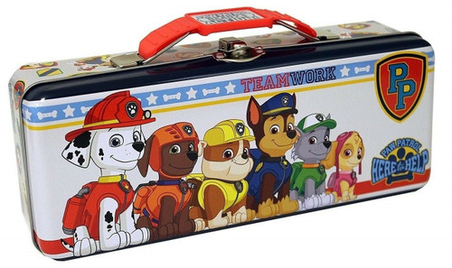 The Tin Box Company Paw Patrol Pencil Box, Multicolor, Standard