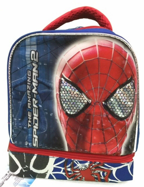 Spiderman 2 Dual Compartment Lunch Box Lunch Bag - Head Shot