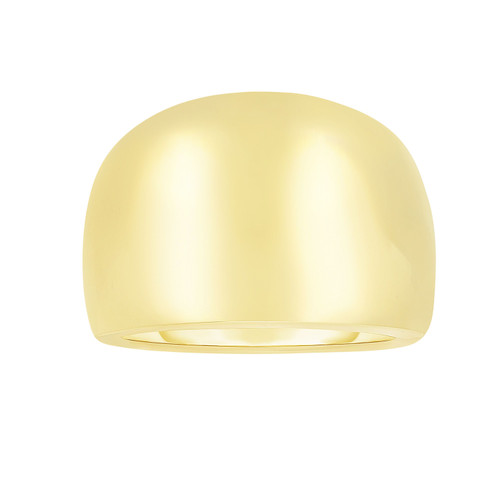 14k Yellow Gold Domed Womens Ring, 7