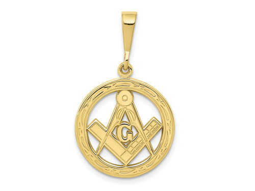 FJC Finejewelers 10 kt Yellow Gold Themed Masonic Charm 23 mm x 18 mm GQ10C1783W