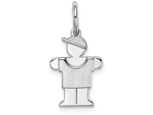 FJC Finejewelers 14k White Gold Mini Boy Charm XK847B