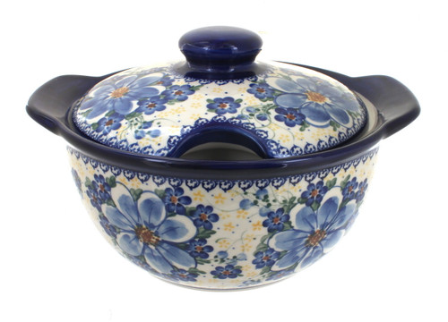 Blue Rose Polish Pottery 261 Vena Soup Tureen