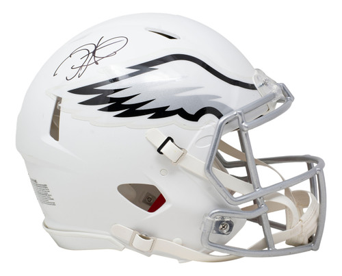 Jalen Hurts Signed Eagles Full Size Matte White Speed Authentic Helmet PSA/DNA