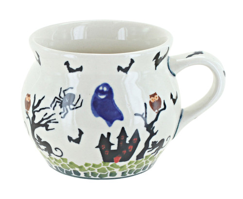 Blue Rose Polish Pottery Monster Mash Bell Shaped Mug