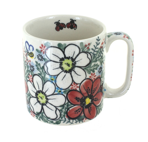 Blue Rose Polish Pottery Isabella Coffee Mug