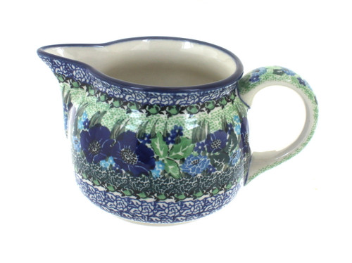 Blue Rose Polish Pottery Sapphire Fields Small Pitcher