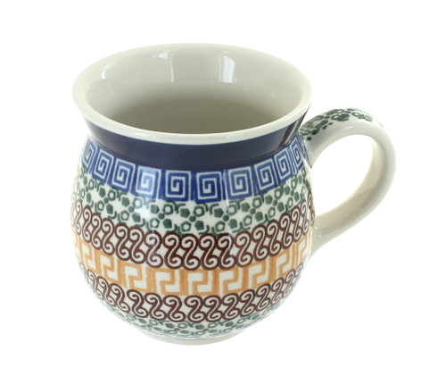 Blue Rose Polish Pottery Athena Bubble Mug