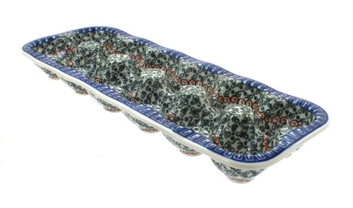 Blue Rose Polish Pottery Athena Egg Tray - 12 Count