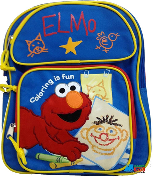 Sesame Street Elmo Backpack - Kid Size Elmo School Backpack